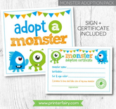Adopt a Monster Set